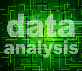 Image showing Data Analysis Means Analyse Bytes And Investigate