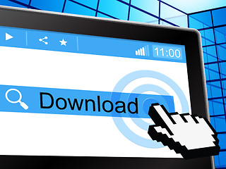 Image showing Online Download Means World Wide Web And Application