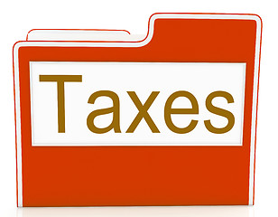 Image showing Taxes File Represents Excise Irs And Organization