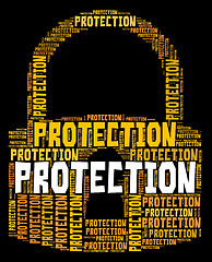Image showing Protection Lock Shows Text Encryption And Security