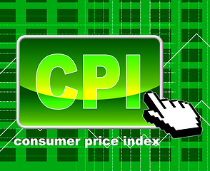 Image showing Consumer Price Index Means World Wide Web And Searching