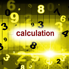 Image showing Counting Mathematics Indicates One Two Three And Arithmetic