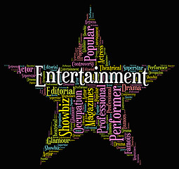 Image showing Entertainment Star Indicates Hollywood Movies And Cinemas