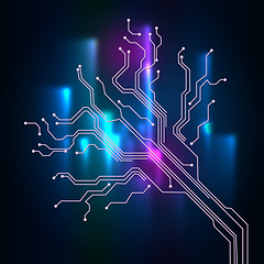 Image showing Contact Links Background Meaning Connectivity And Circuit Wires\r