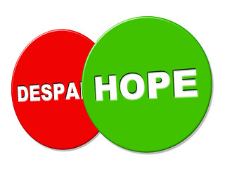 Image showing Hope Sign Represents Wants Display And Wishful