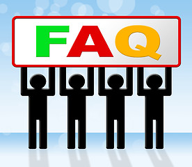 Image showing Frequently Asked Questions Means Answer Info And Asking