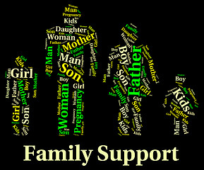 Image showing Family Support Indicates Blood Relative And Families