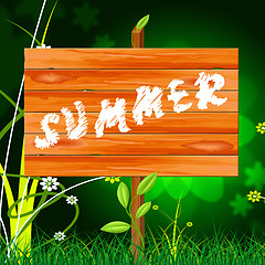 Image showing Nature Summer Represents Outdoors Rural And Natural