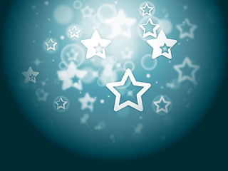 Image showing Stars Background Shows Glittery Wallpaper Or Twinkling Stars\r