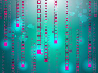 Image showing Glow Matrix Shows Light Burst And Abstract