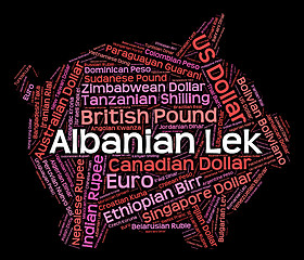 Image showing Albanian Lek Represents Foreign Currency And Currencies