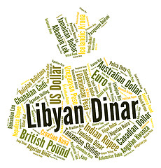 Image showing Libyan Dinar Means Currency Exchange And Coin