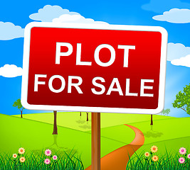 Image showing Plot For Sale Means Real Estate Agent And Hectares