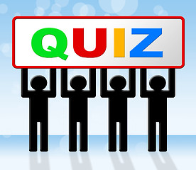 Image showing Exam Quiz Means Questions And Answers And Examination