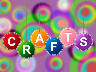 Image showing Craft Crafts Indicates Artistic Designing And Drawing