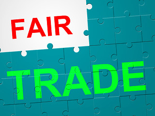 Image showing Fair Trade Represents Exporting Buy And Product