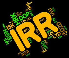 Image showing Irr Currency Shows Worldwide Trading And Fx