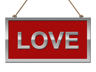 Image showing Love Sign Indicates Advertisement Adoration And Passion