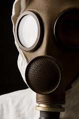 Image showing Person in gas mask