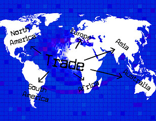 Image showing Trade Worldwide Shows Globe Biz And Business