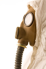 Image showing Person in gas mask