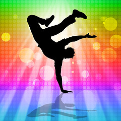 Image showing Break Dancing Means Hip Hop And Break-Dance
