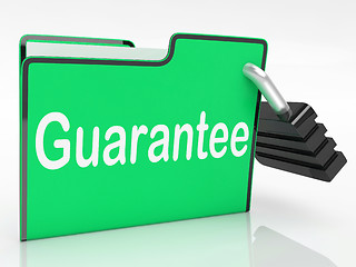 Image showing Guarantee Security Shows Private Privacy And Warranteed