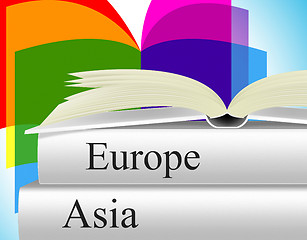 Image showing Books Travel Indicates Asia Voyage And Fiction