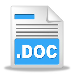 Image showing Document File Represents Archives Correspondence And Folders