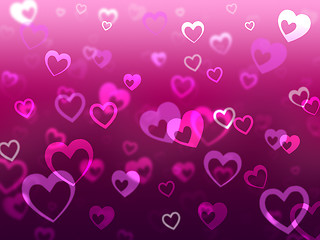 Image showing Hearts Background Means Love Romance And Missing\r