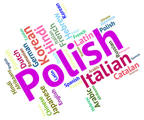 Image showing Polish Language Means Foreign Dialect And Poland