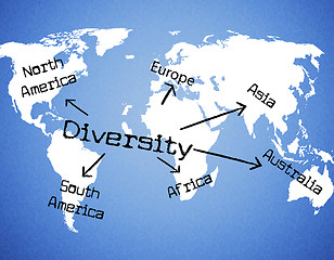 Image showing World Diversity Shows Mixed Bag And Range