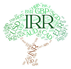 Image showing Irr Currency Means Iranian Rial And Broker