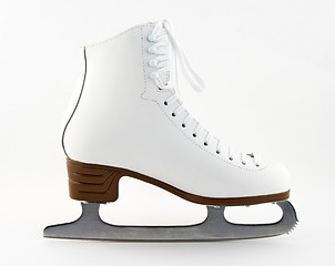 Image showing Elegant white figure skate