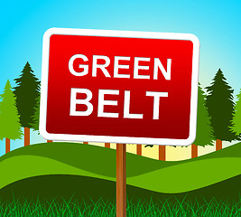 Image showing Green Belt Indicates Environment Country And Countryside