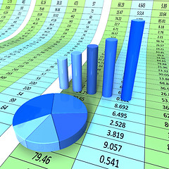 Image showing Report Graph Shows Infograph Financial And Data