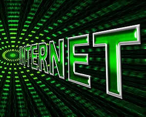 Image showing Data Internet Means World Wide Web And Www