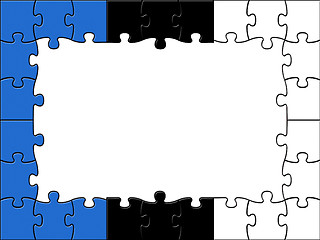 Image showing Estonia Jigsaw Represents Blank Space And Copy-Space