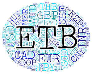 Image showing Etb Currency Indicates Exchange Rate And Coin