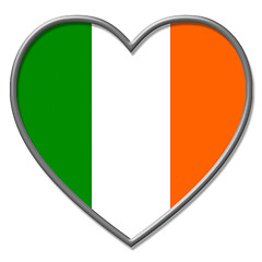 Image showing Ireland Heart Indicates Valentines Day And Affection