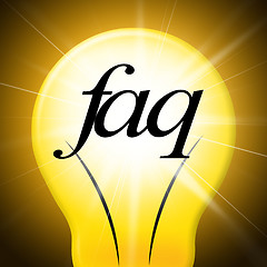 Image showing Faq Questions Shows Help Faqs And Asking