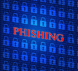 Image showing Hacked Phishing Means Threat Theft And Crack