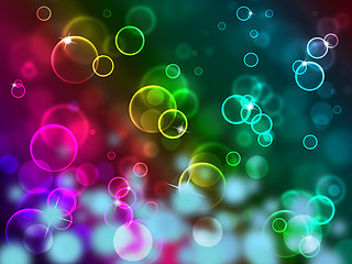 Image showing Background Bokeh Shows Abstract Blur And Color