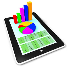 Image showing Online Report Represents World Wide Web And Computing