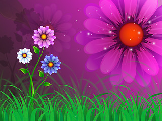 Image showing Flowers Background Means Garden Spring And Blooming\r