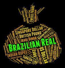 Image showing Brazilian Real Shows Foreign Exchange And Brl