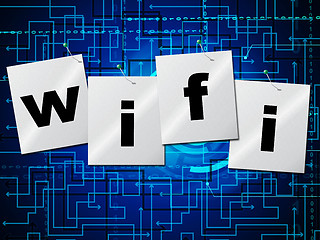 Image showing Wifi Connection Represents Web Access And Online