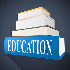 Image showing Education Book Represents Non-Fiction School And Educated