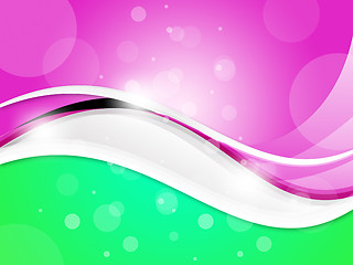 Image showing Colourful Wave Background Means Colourful Effect Or Wavy Pattern