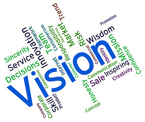 Image showing Vision Word Represents Plans Future And Aim